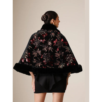 Dusala India Dusala Celestial Bloom Vegan Fur Cape