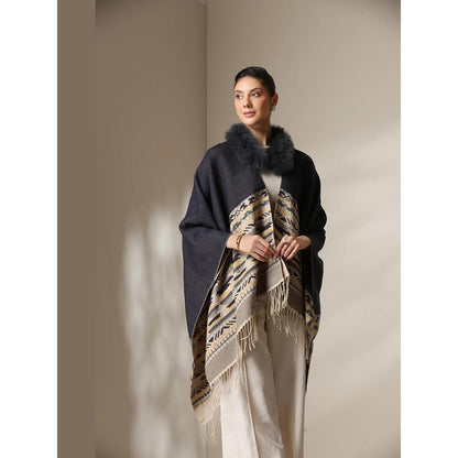 Dusala India Dusala Arctic Dune Vegan Fur Cape