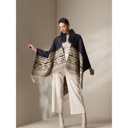 Dusala India Dusala Arctic Dune Vegan Fur Cape