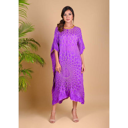 Dyelogue Three Flowers Kaftan