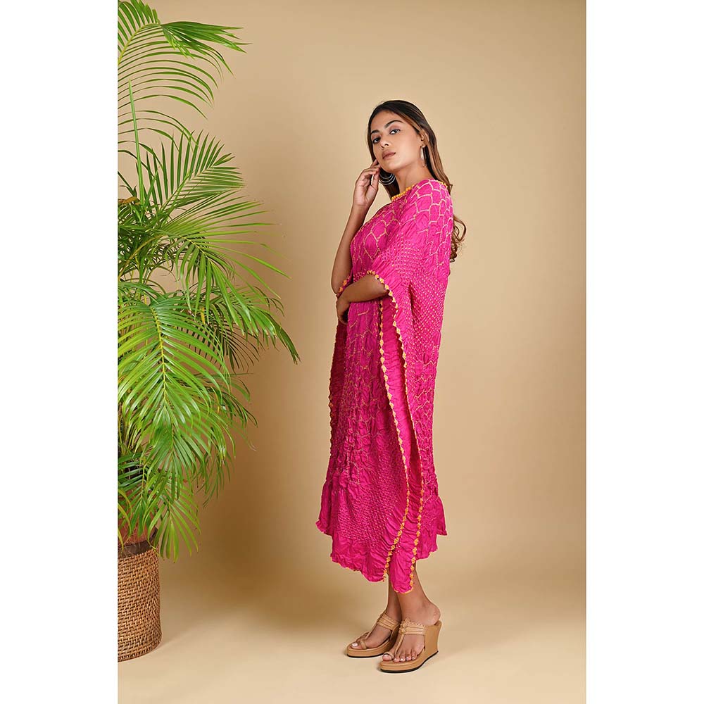 Dyelogue Three Flowers Kaftan