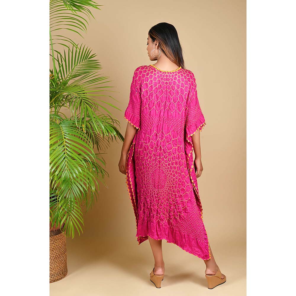 Dyelogue Three Flowers Kaftan