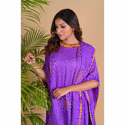 Dyelogue Drape Dress - Valley Of Flowers