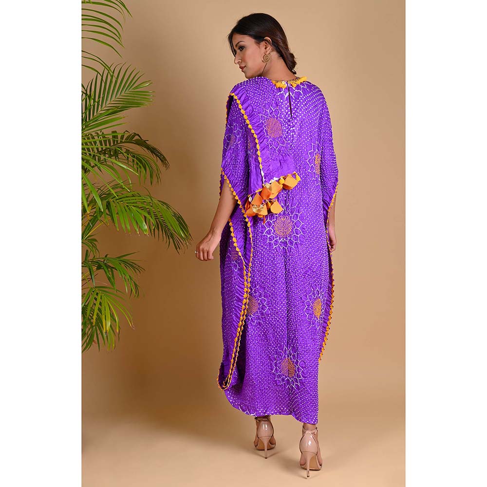 Dyelogue Drape Dress - Valley Of Flowers