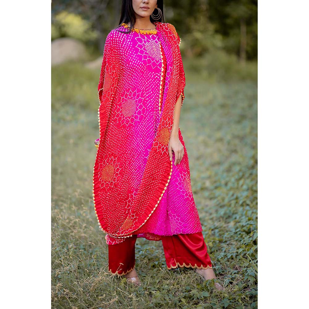 Dyelogue Drape Dress - Valley Of Flowers