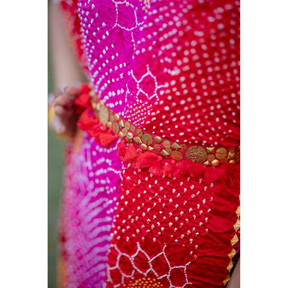 Dyelogue Drape Dress - Valley Of Flowers