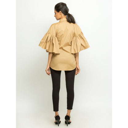 Echke Exxargerated Sleeves Shirt