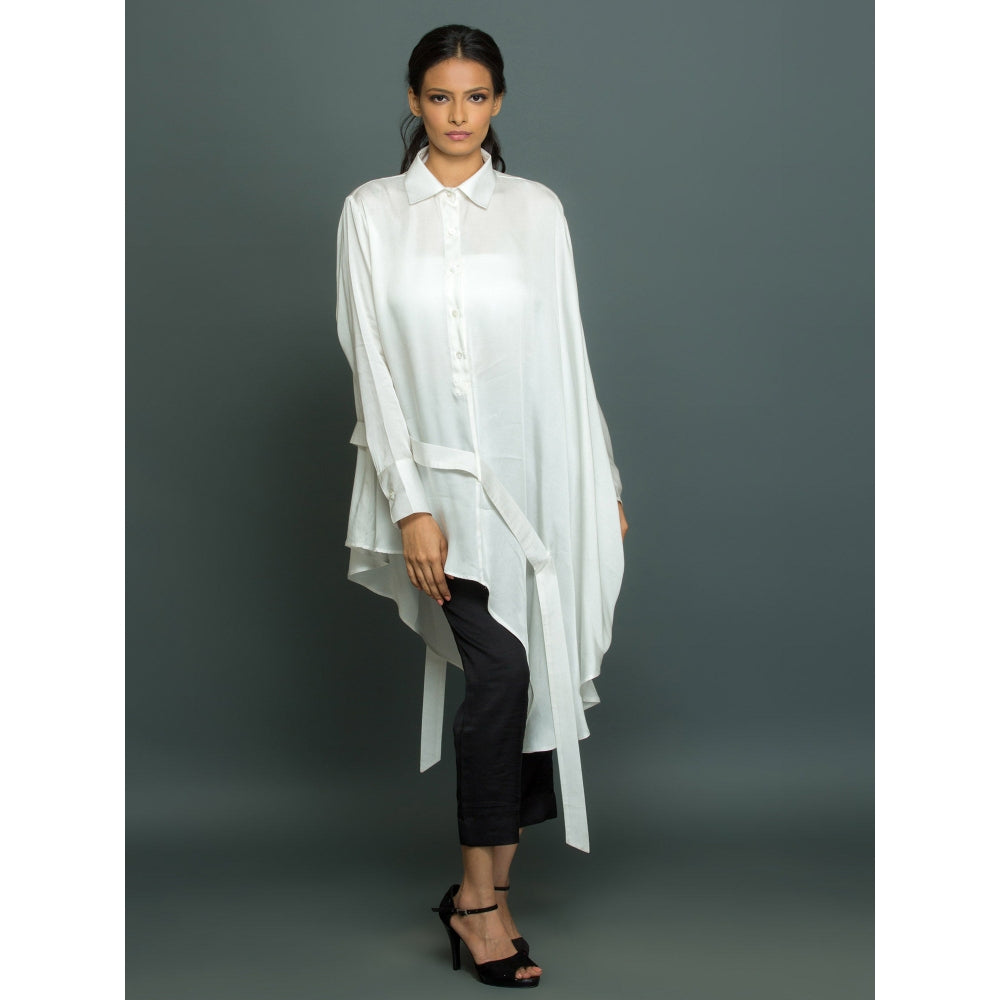 Echke Asymmetric Shirt Co-Ord (Set of 2)