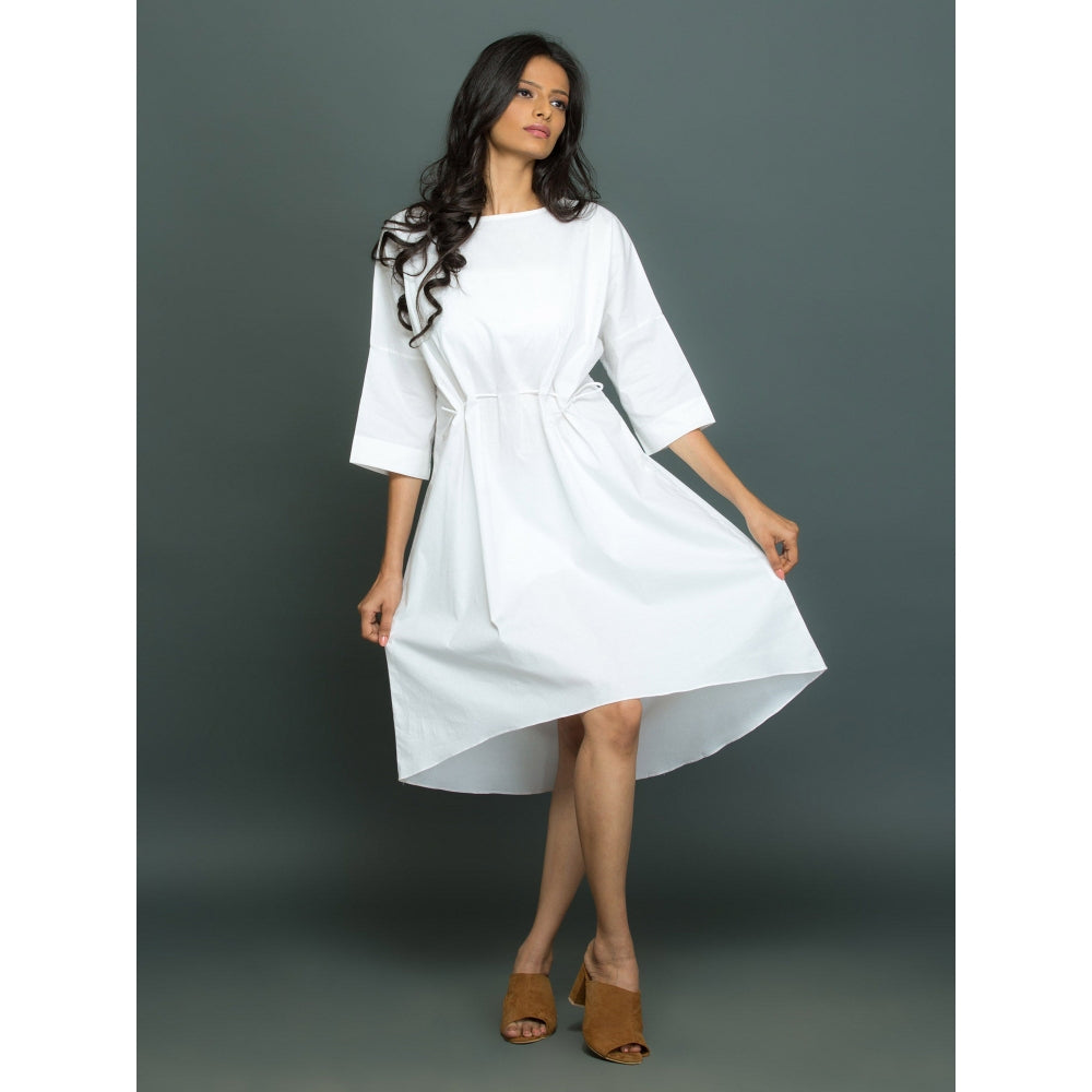 Echke Shirt Dress with Tie-Up