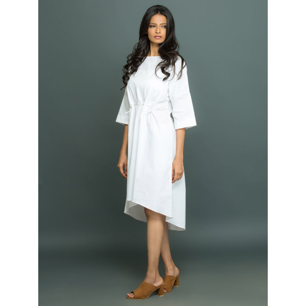 Echke Shirt Dress with Tie-Up