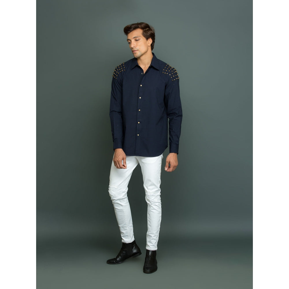 Echke Blue with Shoulder Rivets