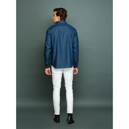 Echke Denim Shirt with Four Pockets