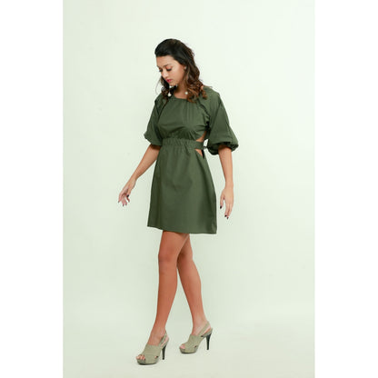 Echke Dress With Side Mid-Riff Opening