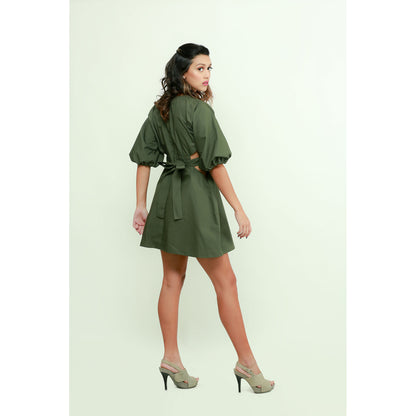 Echke Dress With Side Mid-Riff Opening