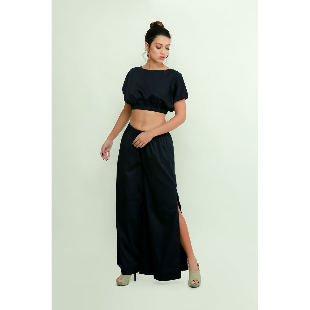 Echke Short Top And Palazzo Co-Ord Set
