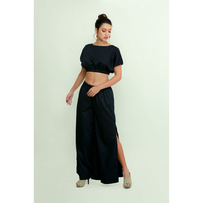 Echke Short Top And Palazzo Co-Ord Set