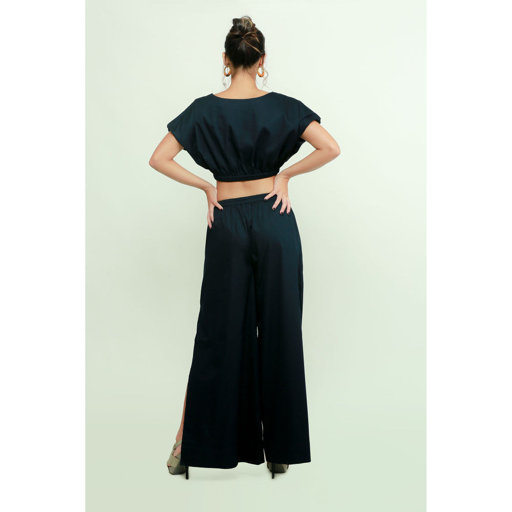 Echke Short Top And Palazzo Co-Ord Set