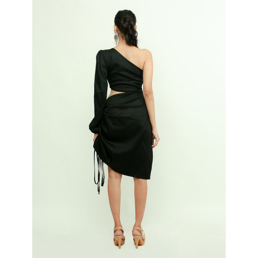 Echke One Shoulder Dress With Cut Out Feature