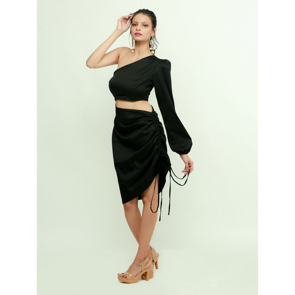Echke One Shoulder Dress With Cut Out Feature