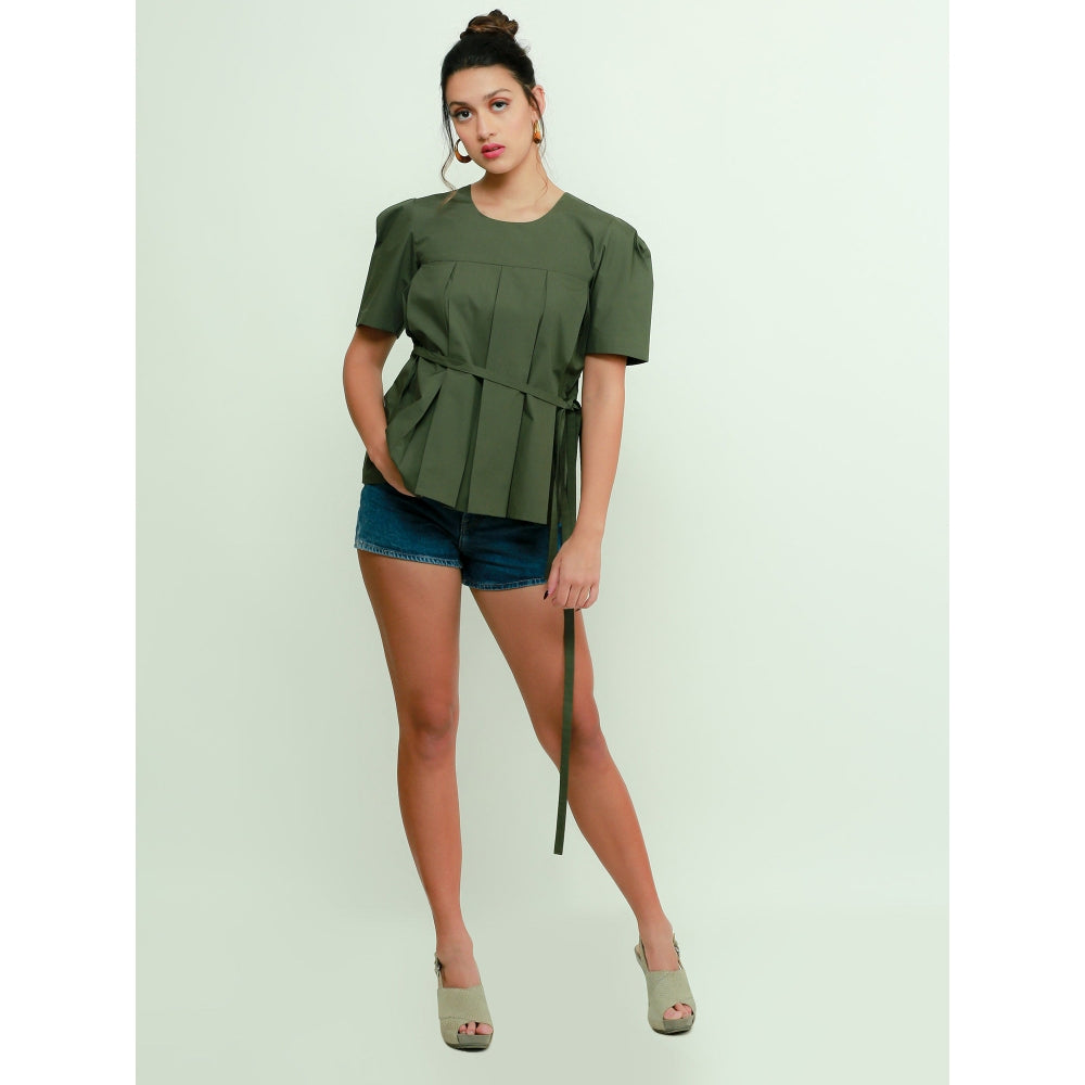 Echke Inverted Pleats Top