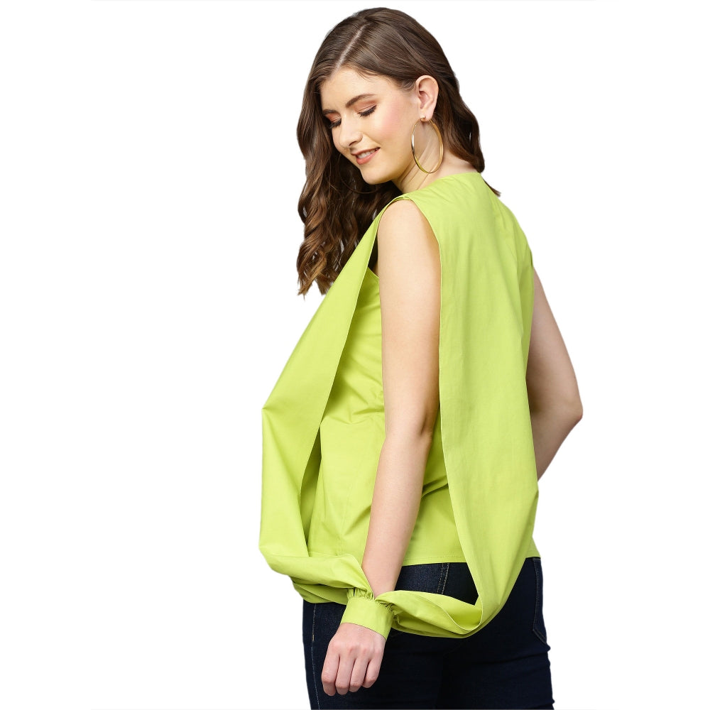 Echke Open Drape Sleeve Shirt