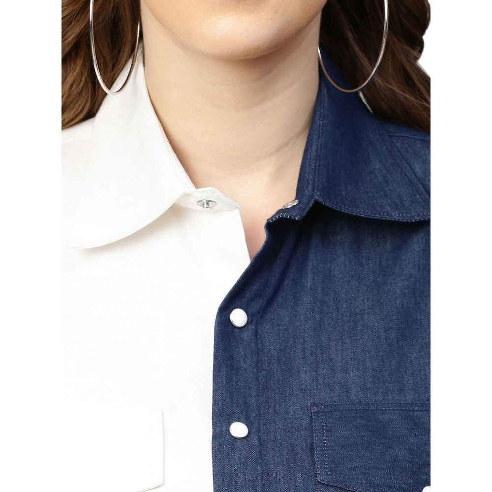 Echke White and Denim Shirt
