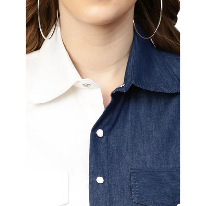 Echke White and Denim Shirt