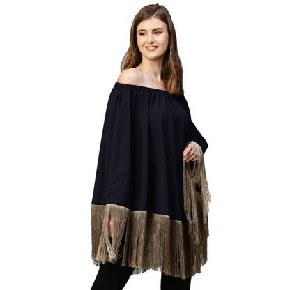 Echke Off Shoulder Poncho Top