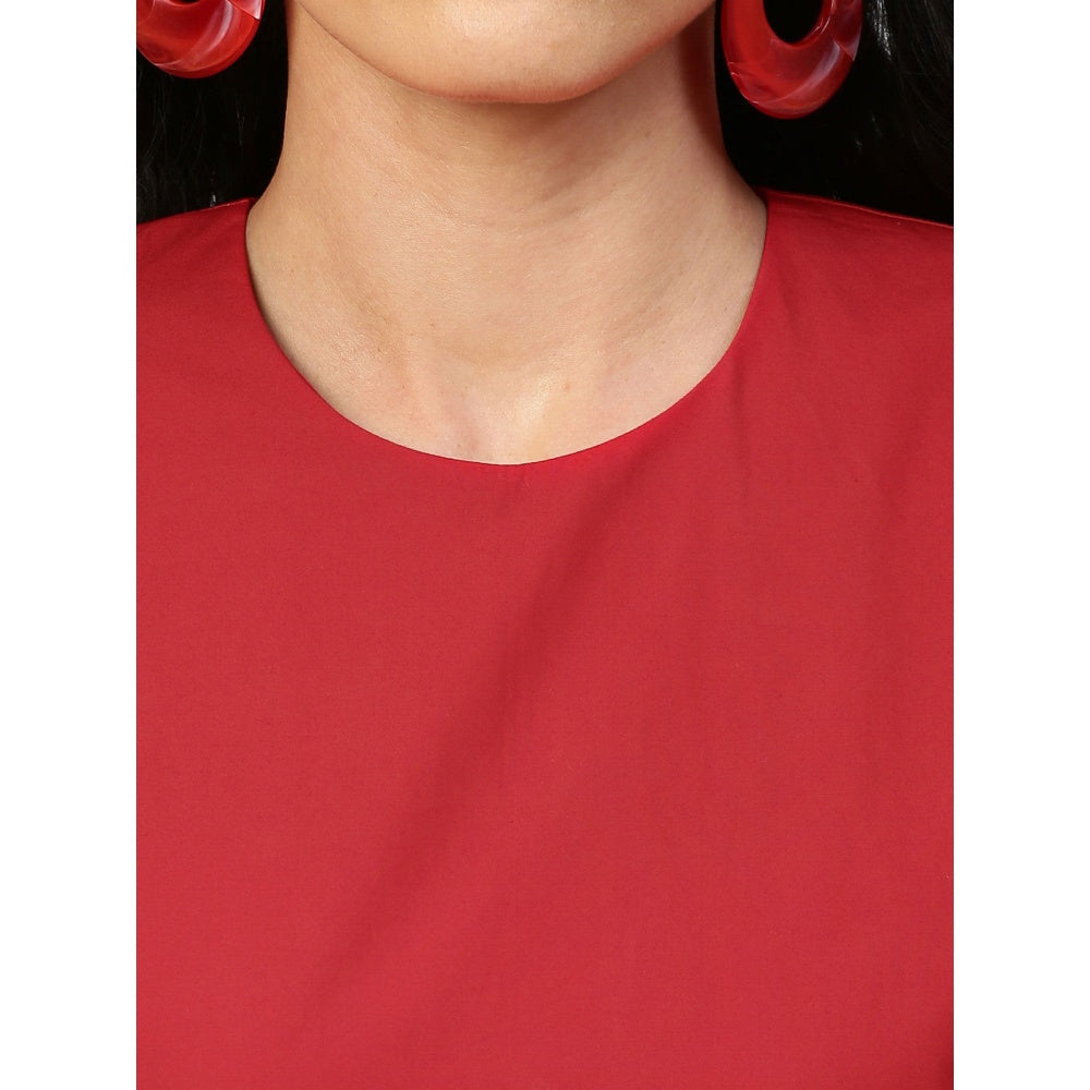 Echke Cowl Feature Sleeveless Dress