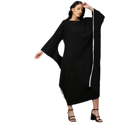 Echke Long Fitted Dress With Sleeve Hole Feature