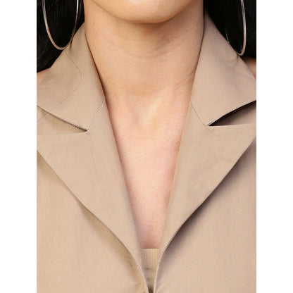 Echke Halter Neck Interverted Trouser Dress