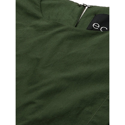 Echke Long Overlap Bottom Tie-Up Dress