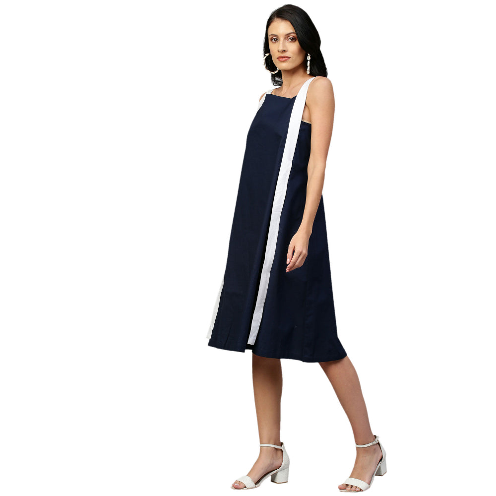 Echke A Line Dress With Extended Strap Feature