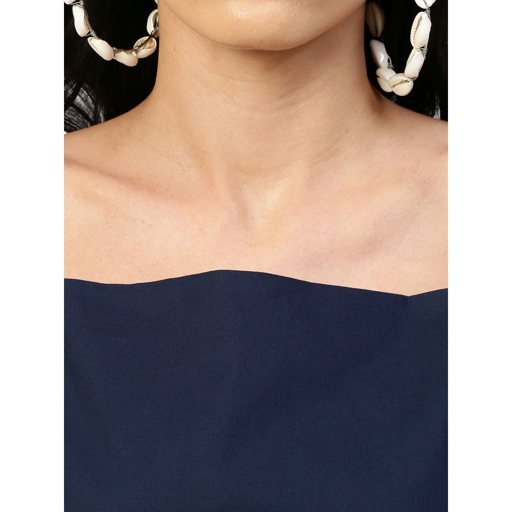 Echke A Line Dress With Extended Strap Feature