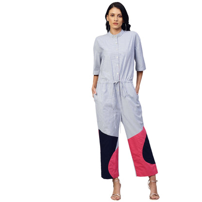 Echke Jumpsuit With Tie-Up Feature
