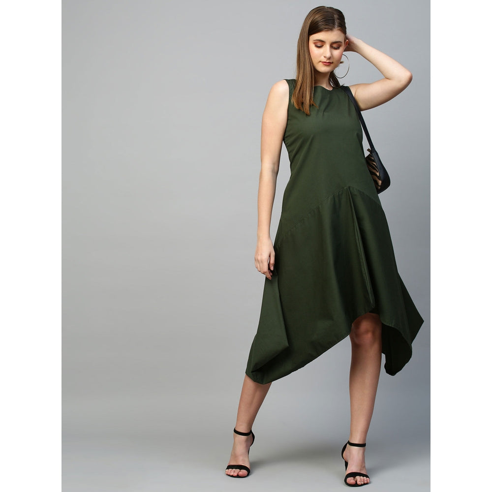 Echke Asymmetric Dress With Zipper