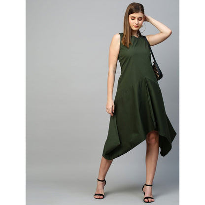 Echke Asymmetric Dress With Zipper
