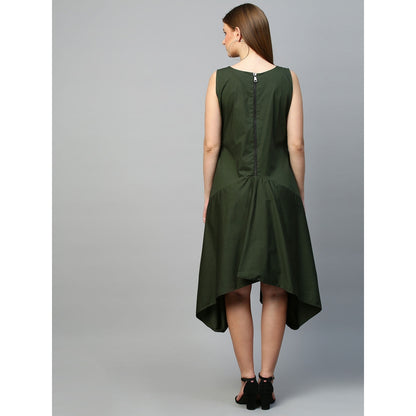 Echke Asymmetric Dress With Zipper