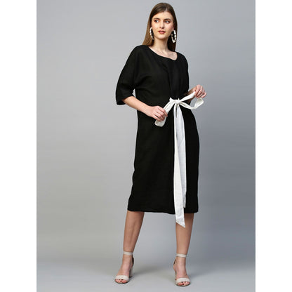 Echke Dress With Mid-Riff Tie-Up