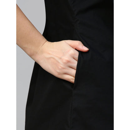 Echke Dress With Front Ruffle Extension