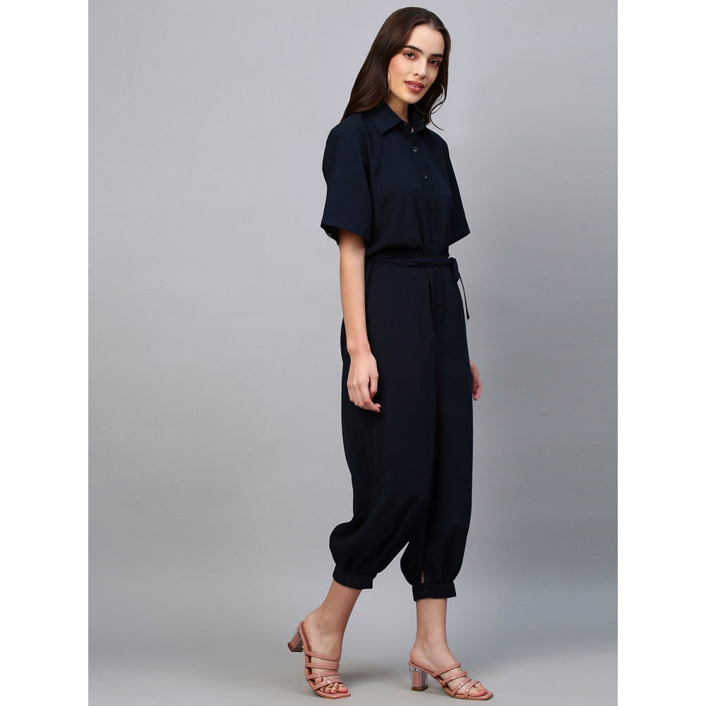Echke Jumpsuit With Self Belt