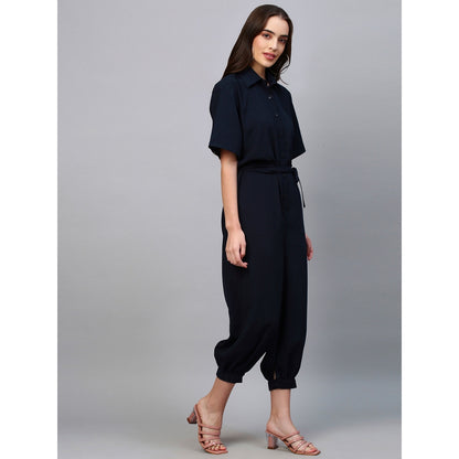 Echke Jumpsuit With Self Belt