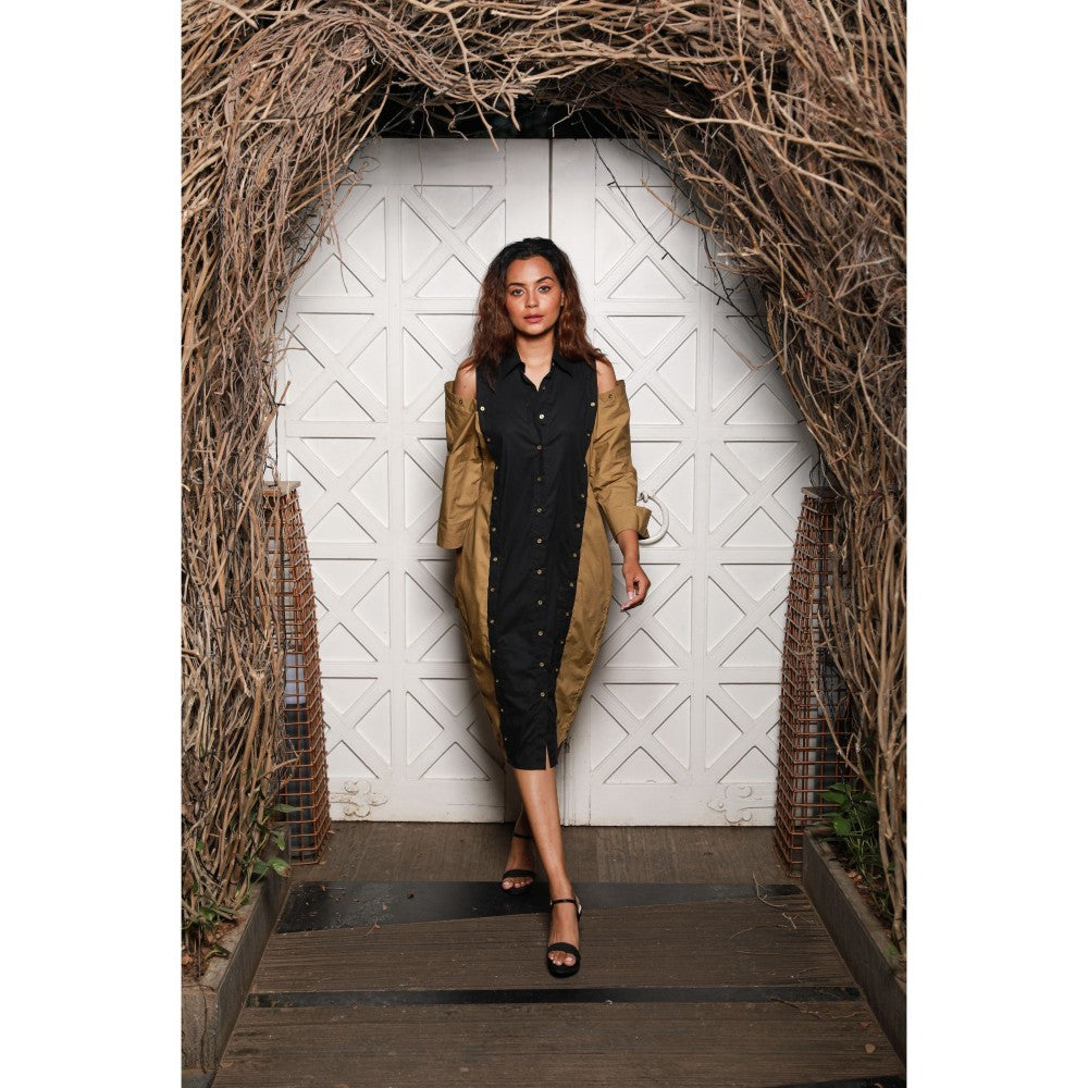 Echke Vertical Panel Dress