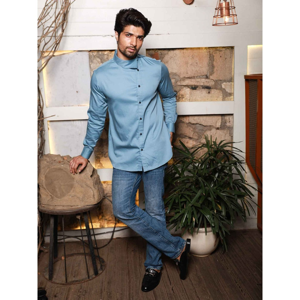 Echke Slate Blue Shirt