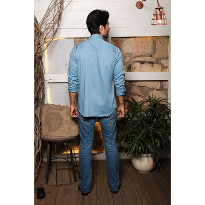 Echke Slate Blue Shirt