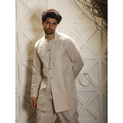 Echke Ecru Linen Co-ord (Set of 3)