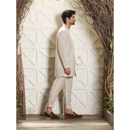 Echke Ecru Linen Co-ord (Set of 3)