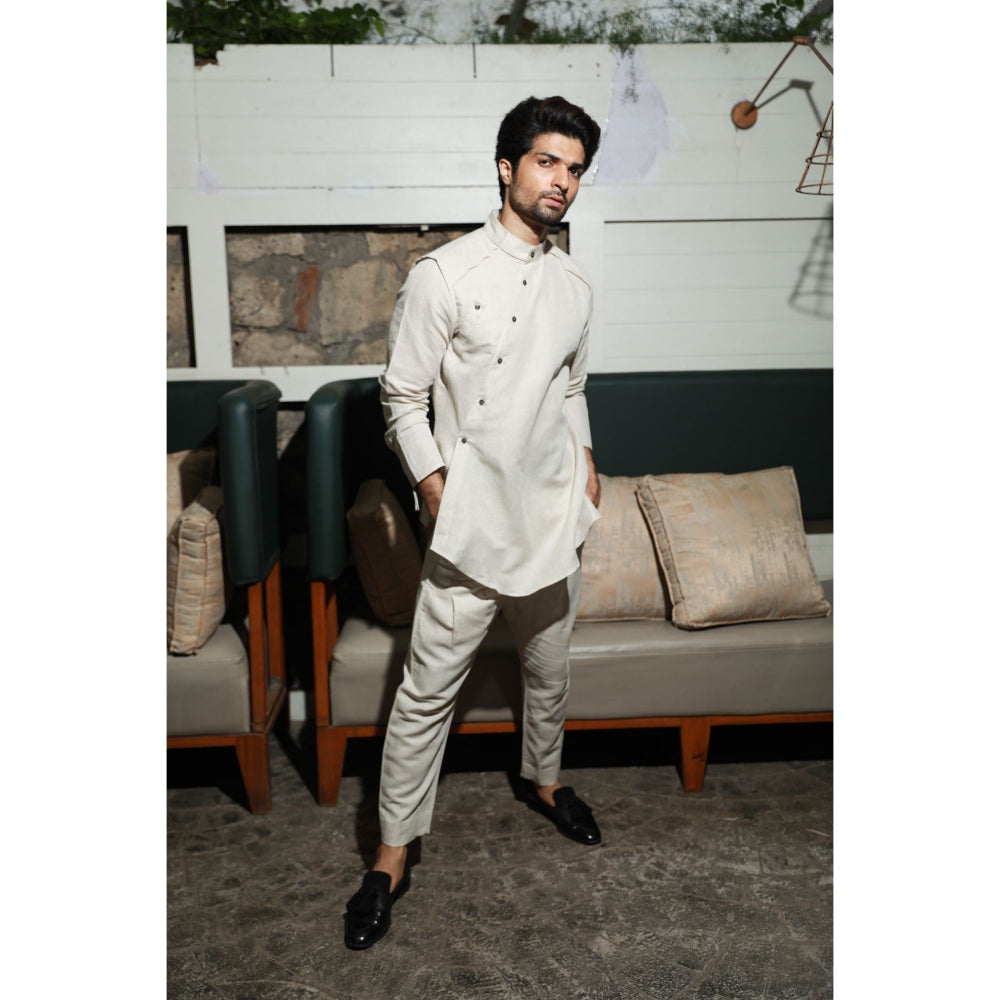 Echke Ecru Linen Co-ord (Set of 2)