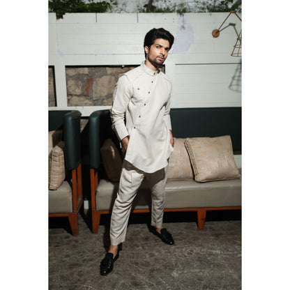 Echke Ecru Linen Co-ord (Set of 2)