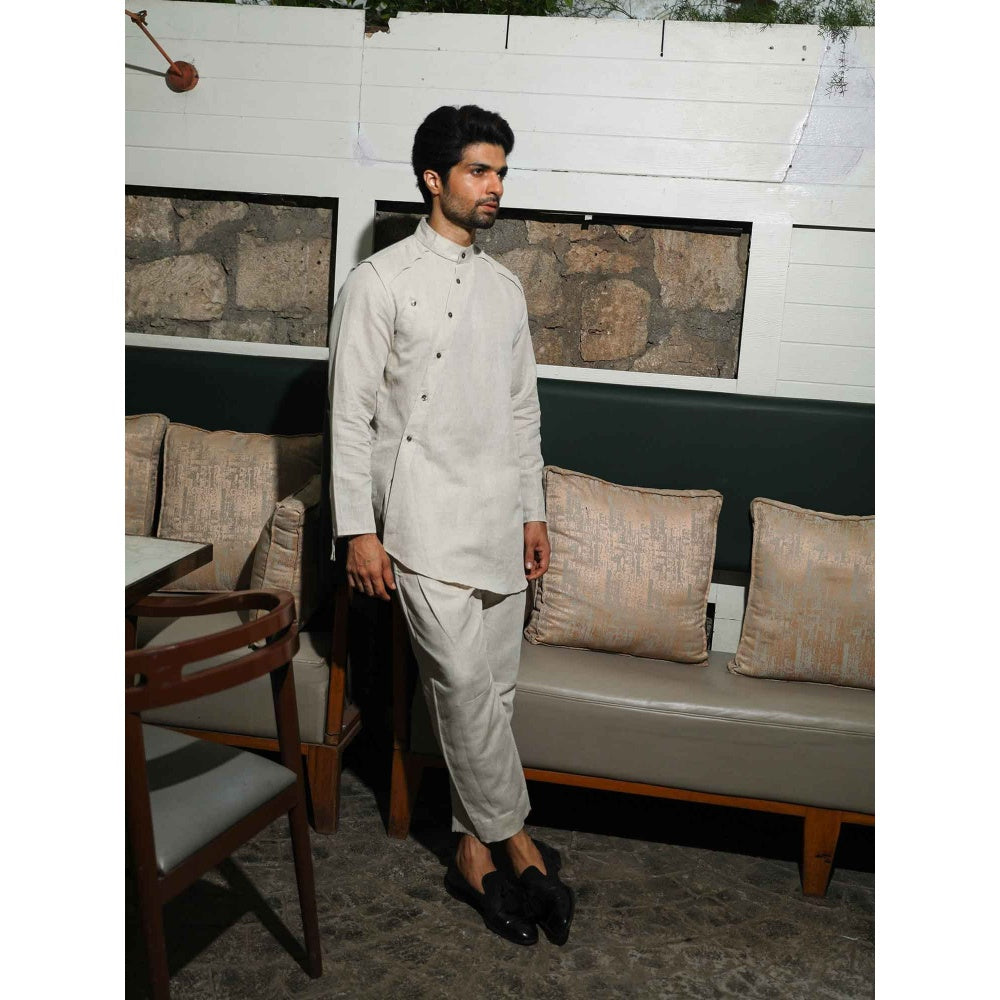 Echke Ecru Linen Co-ord (Set of 2)